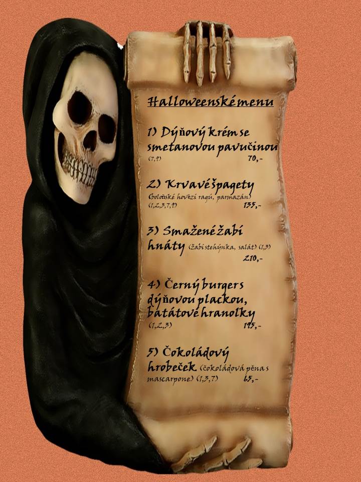 Halloweeneské menu